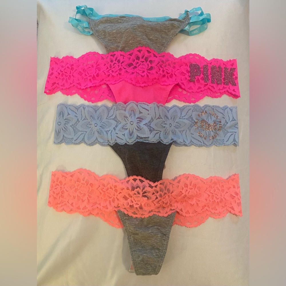 NWT Victoria’s Secret PINK Thong Underwear (4)